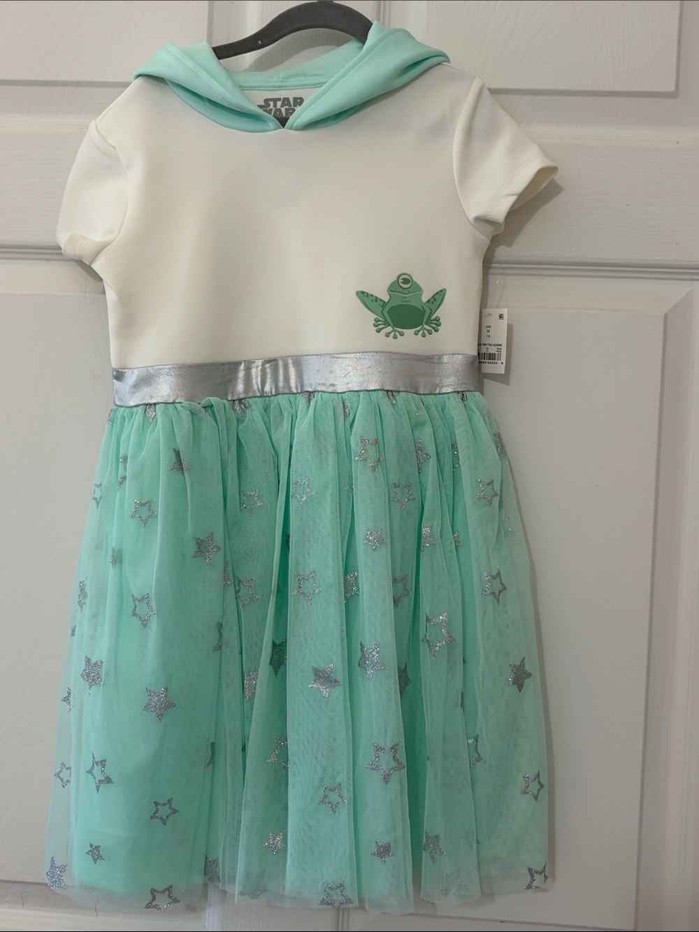 NWT size 7/8 - Star Wars Mint and White Hooded dress